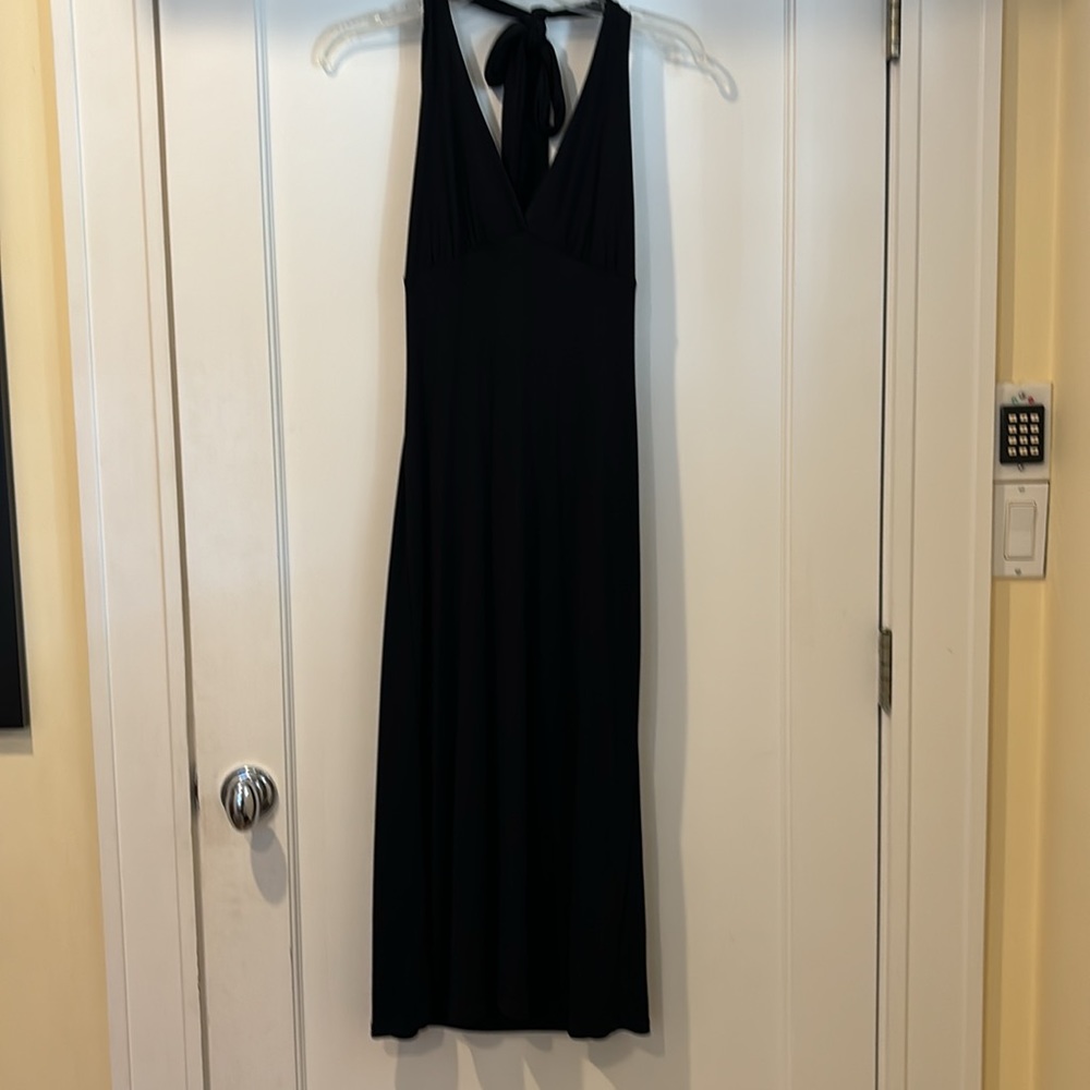 Banana Republic Black Halter Dress